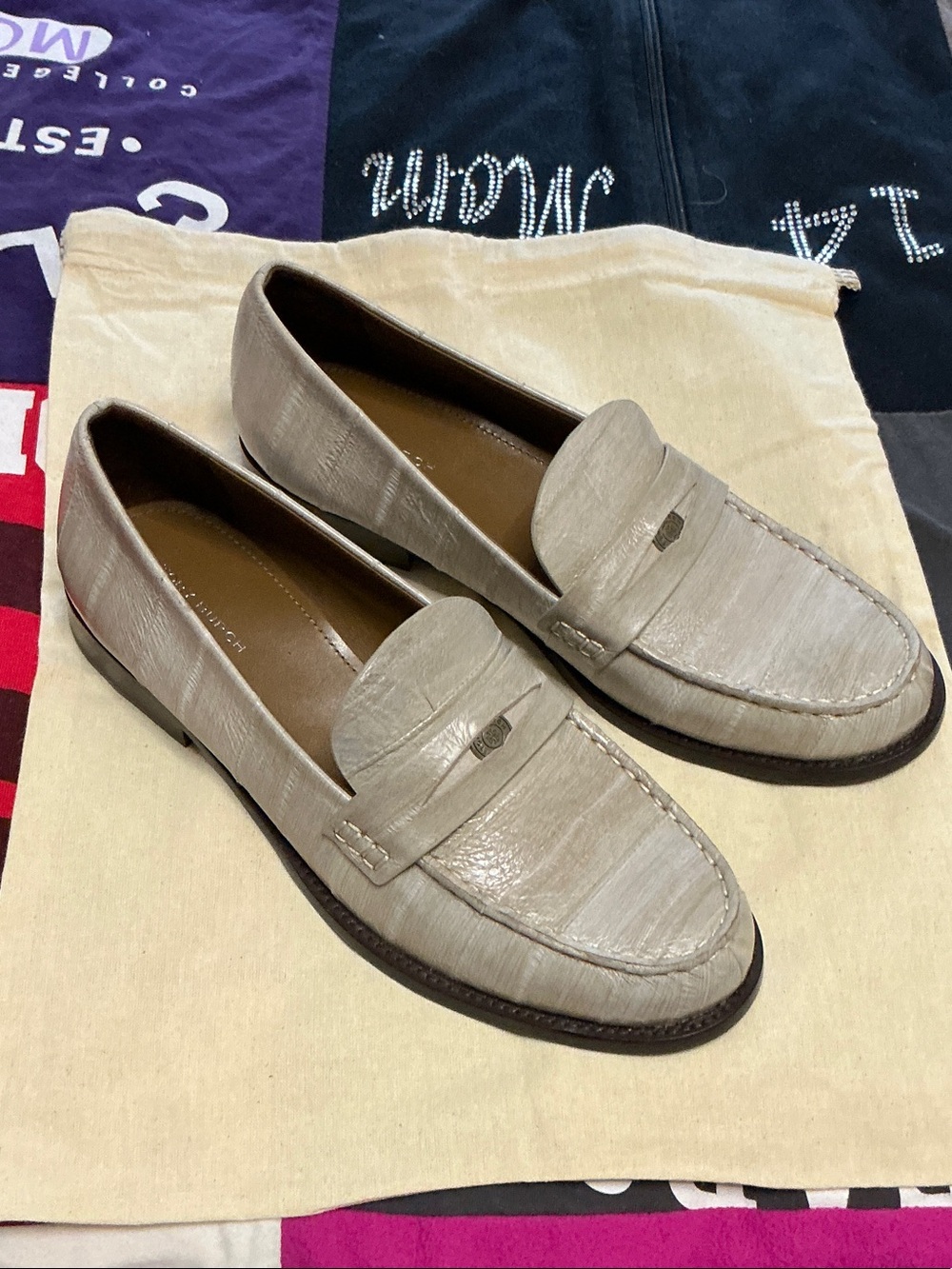 Tory Burch embossed loafers